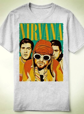 nevermind Nirvana 涅磐乐队 Kurt Cobain 科特 柯本 T-Shirt T恤