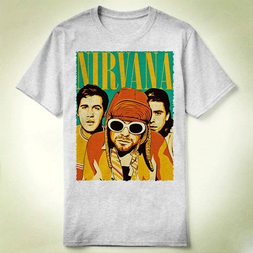 nevermind Nirvana 涅磐乐队 Kurt Cobain 科特 柯本 T-Shirt T恤