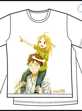 包邮 白兔糖/白兔玩偶 鹿贺凛/河地大吉 动漫周边短袖T恤衣服TN02