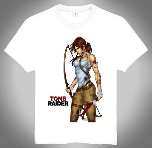 Tomb Raider T-shirt 古墓丽影 T恤 欧美潮流T恤 游戏T恤
