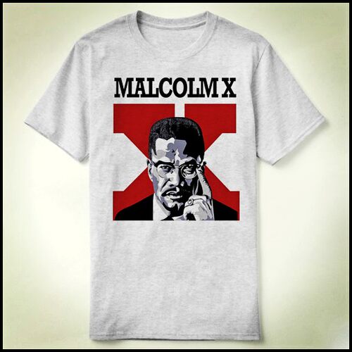 Malcolm X 马尔科姆 个性 包邮 定制 DIY Tee T-Shirt T恤 衣服