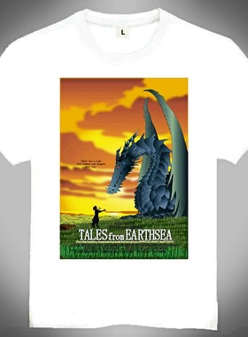 Tales from Earth T-shirt 宫崎骏 地海战记 T恤 白色动漫T恤