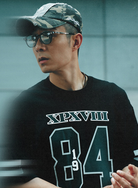 XPX 周柏豪 团队标志1984印花男女同款纯棉短袖T恤