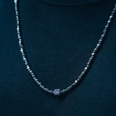 XPX 周柏豪 PUNKHIPPIE金属徽章心型图案串珠项链