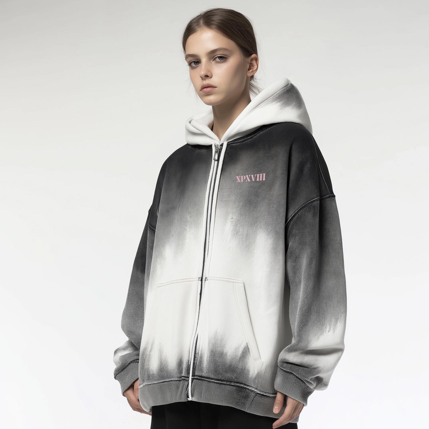 宽松版型外套休闲连帽