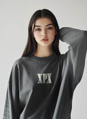 XPX长袖T恤休闲套头通用