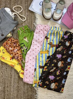 婴幼儿儿童纯棉长裤遛弯裤满印男女宝休闲百搭防蚊裤80-130A类