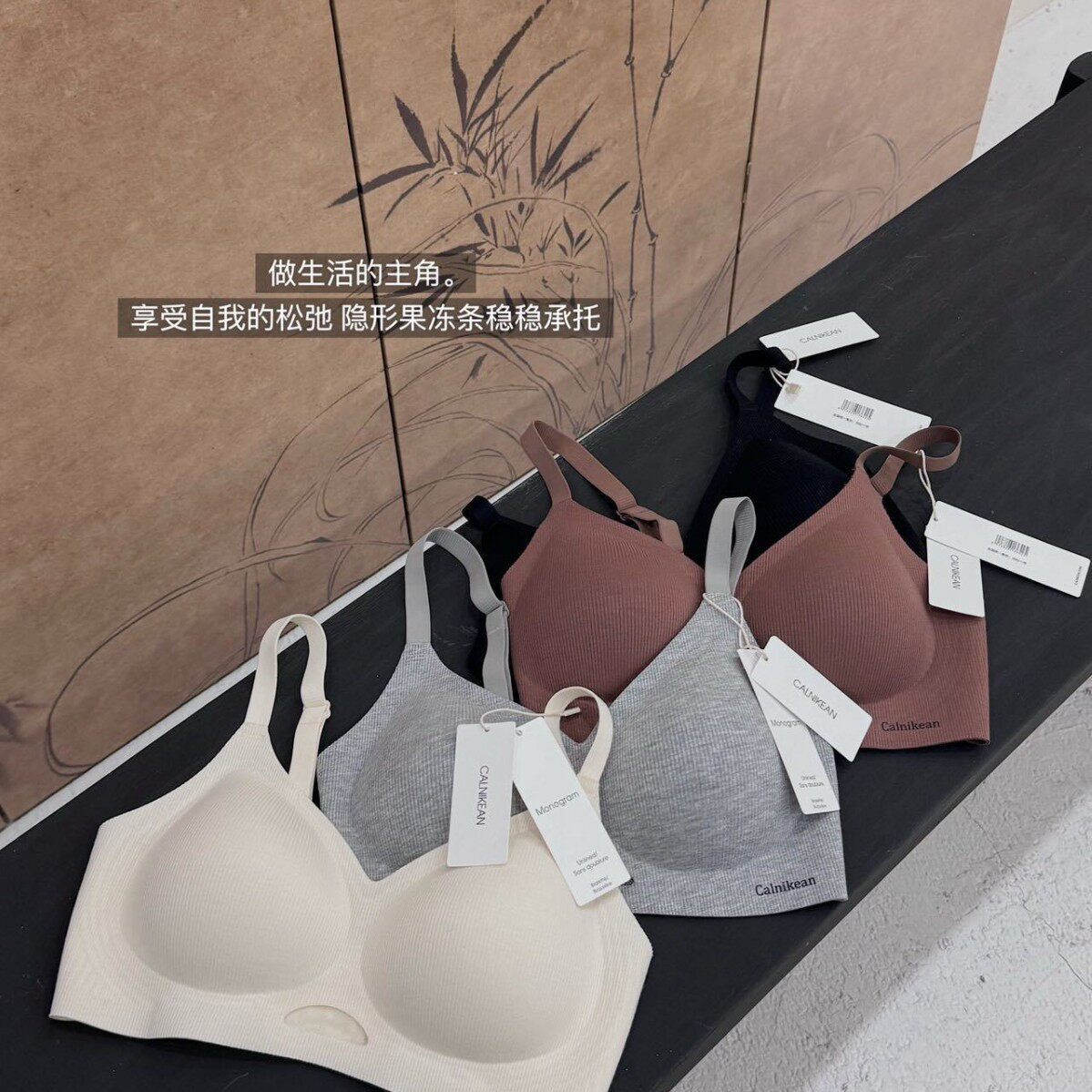 CK&OI 3833#氧气运动bra镂空聚拢透气收副乳防下垂美背内衣女