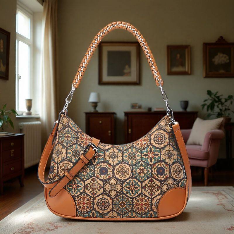 软木纹民族风特色两用单肩腋下包斜挎包高清数码印女士手提包,箱包皮具/热销女包/男包,单肩包,淘宝优惠券,粉丝福利购,淘宝优惠卷