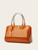 包包女2024新款 时尚 大容量漆皮亮面手提包高级感气质中年妈妈包女