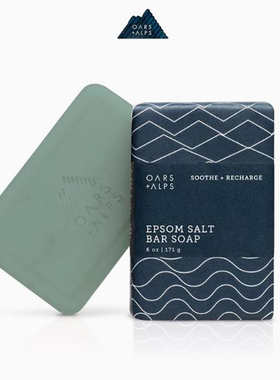 Oars Alps-浴盐 缓解肌肉酸痛恢复温和清洁补水保湿男士香皂171g