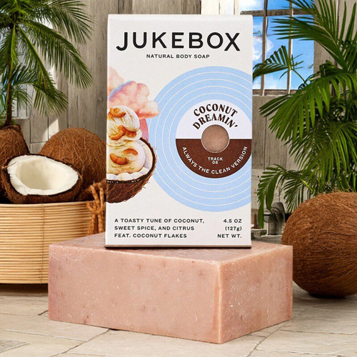 美国Dr. Squatch旗下JUKEBOX梦幻椰香女士天然手工冷制磨砂沐浴皂