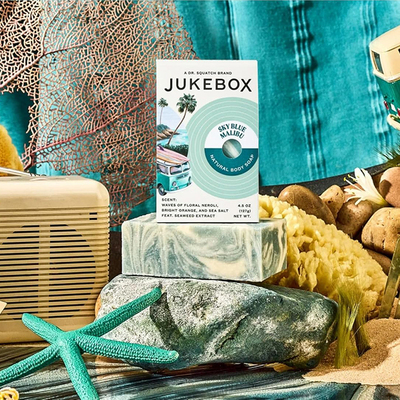 Dr. Squatch旗下JUKEBOX天蓝色马布里海滩女士沐浴皂天然冷制127g