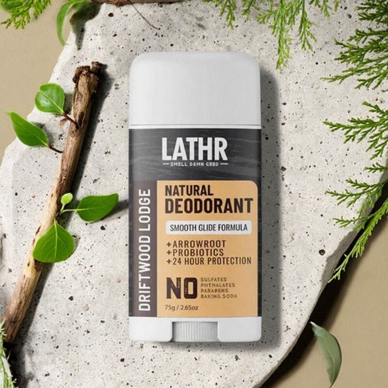 Lathr-Deodorant Driftwood Lodge柑橘青苹果干爽舒适无铝 除臭棒
