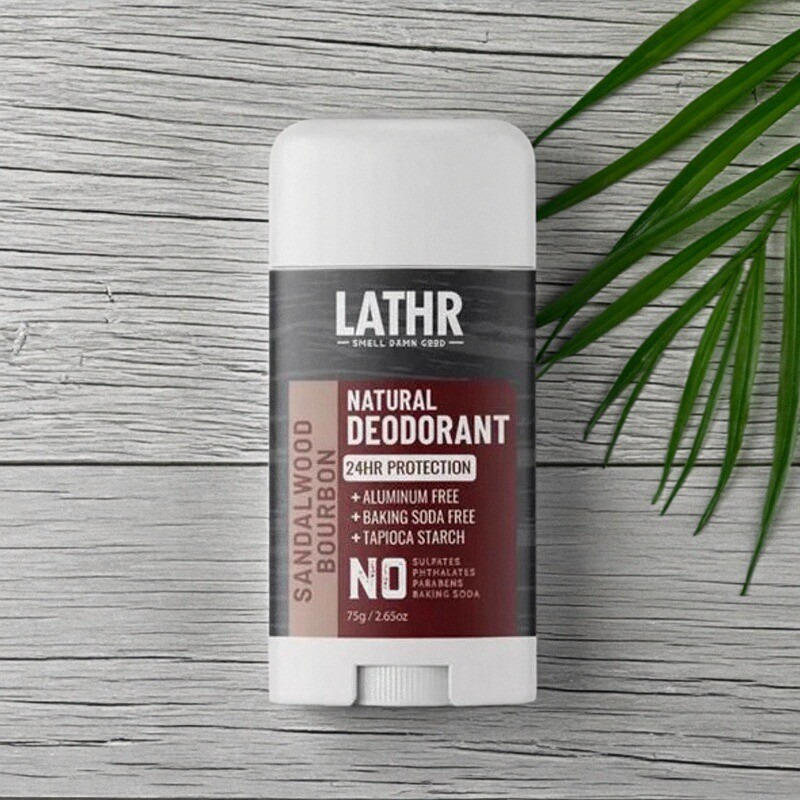 Lathr-Deodorant Sandalwood Bourbon威士忌檀香雪松清新除臭棒