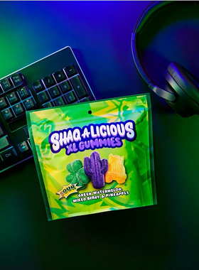 美国SHAQ-A-LICIOUS XL大号酸味软糖混合果味袋装休闲小零食334g