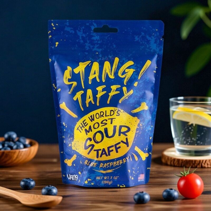 美国Stang! Taffy -蓝莓覆盆子味劲酸糖酸到五官扭曲网红整蛊零食