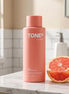 美国TONE-粉西柚柑橘保湿沐浴露男女通用持久留香温和清洁不拔干