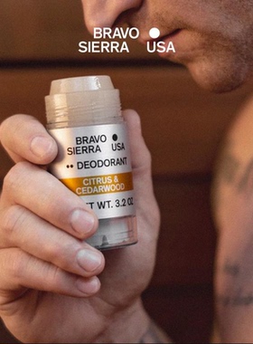 Bravo Sierra-檀香柑橘雪松 清爽无铝持久抑味香体男士除臭棒 90g