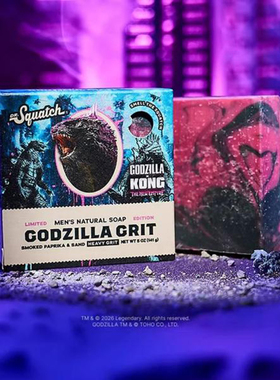 Dr. Squatch-Godzilla Grit哥斯拉杜松薄荷烟熏雪松香 天然身体皂