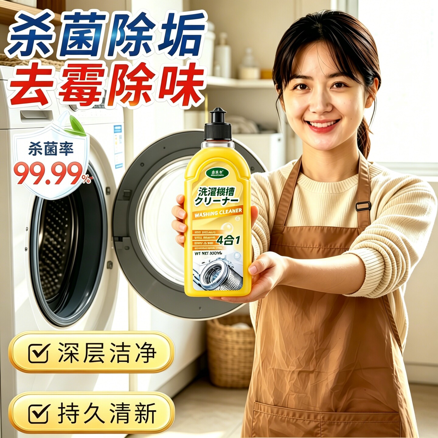 洗衣机槽除菌去污清洁剂