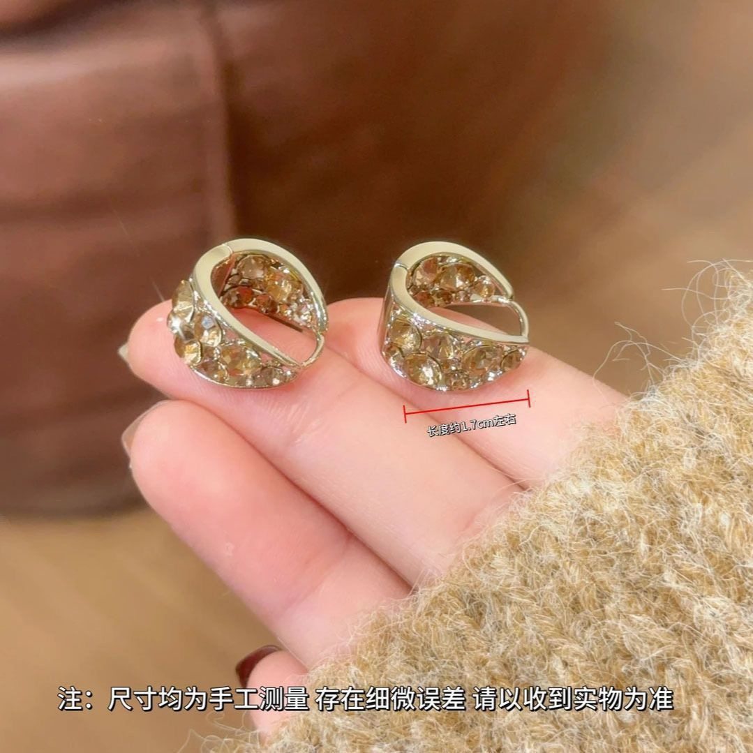 小众设计感复古镶钻圈圈耳环女轻奢高级感大气时尚超闪独特耳,饰品/流行首饰/时尚饰品新,耳环,淘宝优惠券,粉丝福利购,淘宝优惠卷