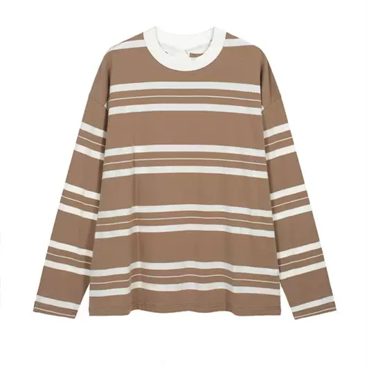 MM6 Maison Margiela 条纹长袖T恤 杏条 黑条 白条 46码 48码 50码 52码