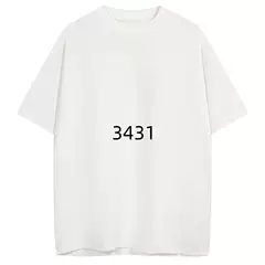 Subway Hooligan 3431 Palm Print with Numbers and Letters Logo Short-Sleeved T-Shirt