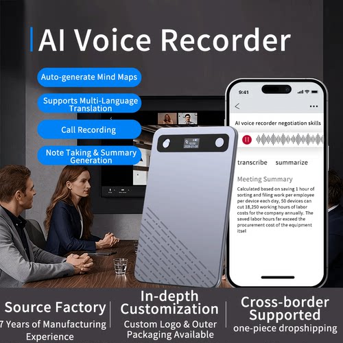 AI Voice Recorder ChatGPT Smart Transcription Translation