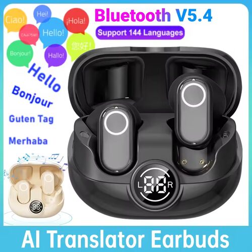 AI Translation Earbuds Translator BT translate Headphone