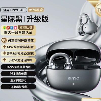 Open Ear Clip Earbuds Headphone Noise Cancelling Earphone