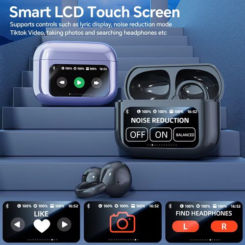 AI translator bluetooth Headphones Translation earbuds