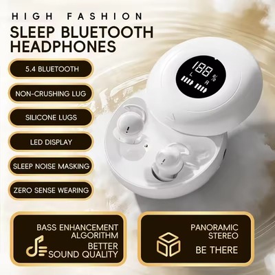 Headphones TWS Bluetooth Earphones  Heasets  Sleep Earbuds