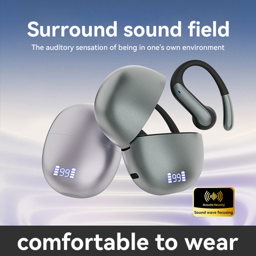 translator Bluetooth Earphones Tws Over-Ear Oval Shape