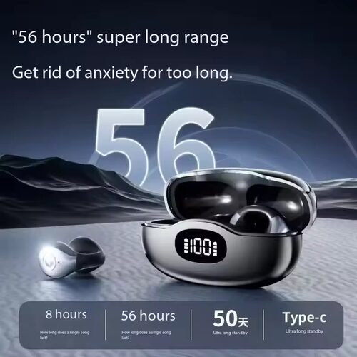 Ear clip wireless Bluetooth earphones TWS earbuds  headphone