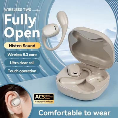 Bluetooth headset Noise reduction running OWS open earbuds