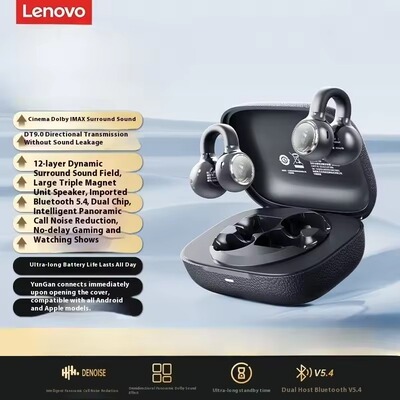 Lenovo EA430 Ear Clip Bone Conduction Bluetooth Headphones