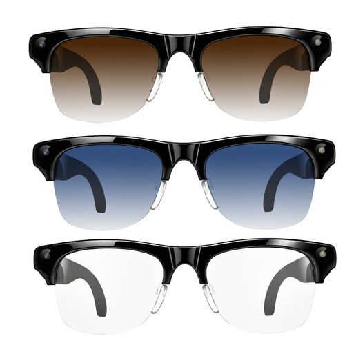 Smart AI Translator Glasses 8MP Camera Motorcycle sunglasses
