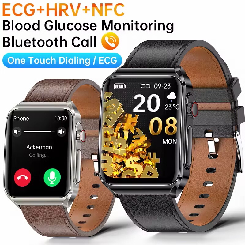 Bluetooth Call Smart Watch Blood Glucose AI Medical watch