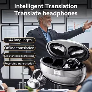 144 Languages earbuds Clip Earbuds Ear Headset Translator