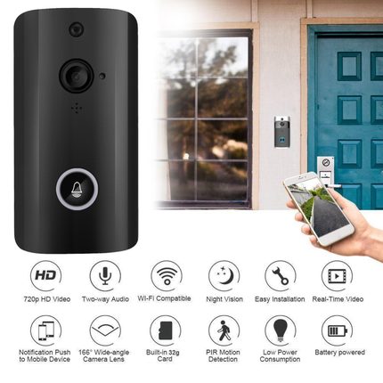 Home Security Doorphone Smart Wireless Doorbell Video Camera