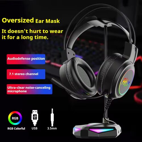 Gaming headset headset computer wired headset microphone