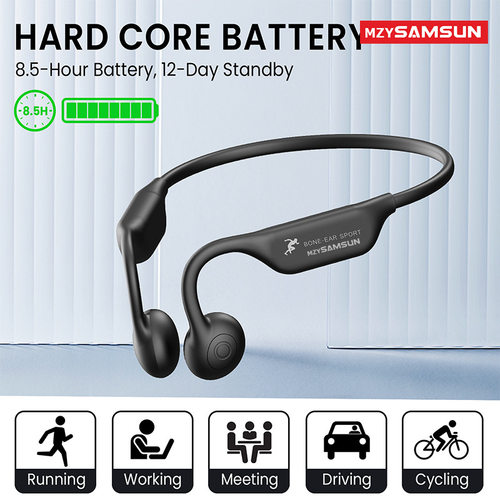 Open Ear Bone Conduction Bluetooth Headphones Sport Earphon
