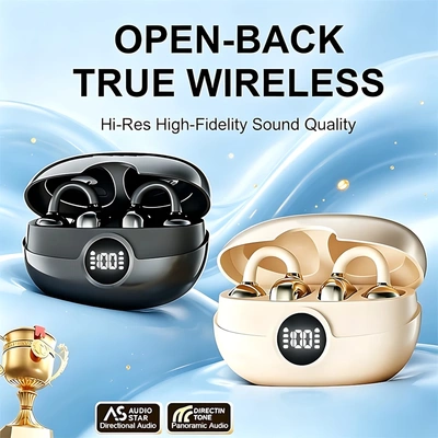 Ear Clip Wireless Headset Open Non-In-Ear Game Earphones