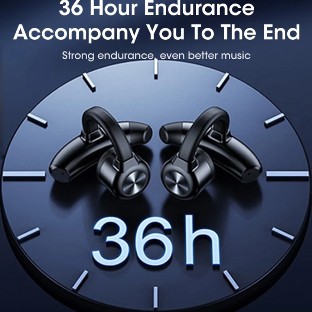 True Bone Conduction Earbuds TWS Wireless Earphones Bluetoot