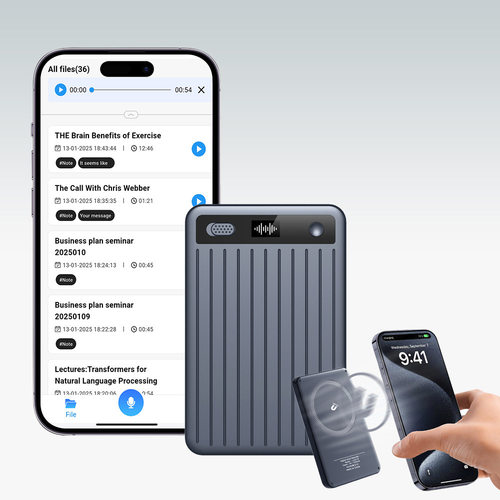 Thin Pocket AI Recording Card Voice Recorder Translator