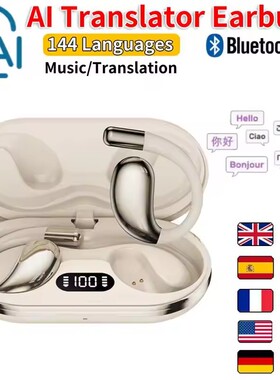 Ai Translator Earbuds 144 Language Translator Headphone