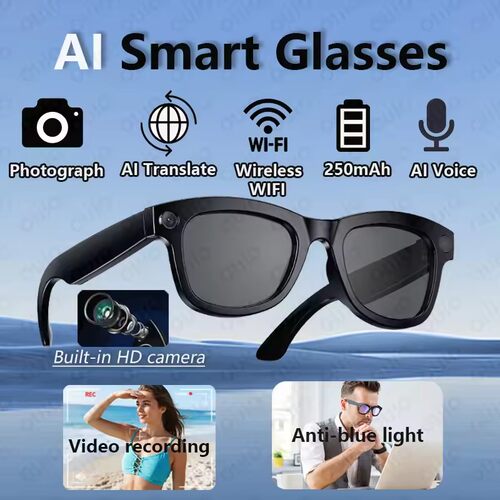 Camera Smart Glasses AI  Language Translation Smart Glasses