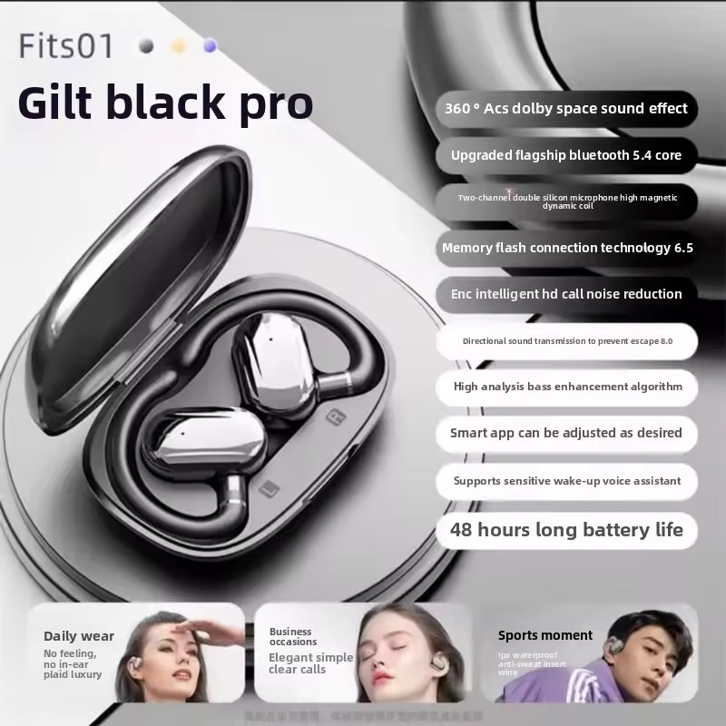 OWS Wireless Bluetooth Earphones Hanging Earbuds headphone