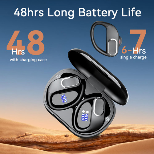Earbuds Q33 Ear Hook Sports Wireless Earphones Noise Cancele